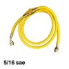 Flessibile frusta con annesso rubinetto 5/16 sae - COLORE GIALLO - immagine 2